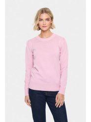 SAINT TROPEZ Sweter w kolorze jasnoróżowym rozmiar: S. Różowe swetry klasyczne damskie Saint Tropez, s, bez kołnierzyka. Za 78.99 zł.
