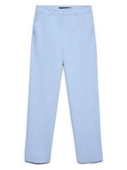 Vero Moda Spodnie w kolorze błękitnym rozmiar: 34/L32. Niebieskie spodnie materiałowe damskie Vero Moda, bez wzorów, z materiału. Za 69.99 zł.