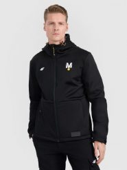 4F Kurtka softshell wiatroodporna membrana 5000 uniseks 4F x Drift Masters - czarna M. Czarne kurtki męskie 4f, m, bez wzorów, z dzianiny, z kapturem. Za 349.99 zł.