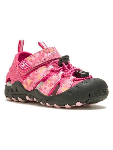 Kamik Sandały turystyczne "Crabprint" w kolorze różowym rozmiar: 21. Różowe sandały damskie Kamik, bez wzorów, z materiału, bez obcasa. Za 119.68 zł.