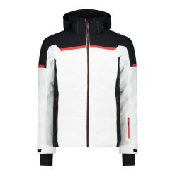 Kurtka narciarska z kapturem i zamkiem CMP. Białe kurtki męskie CMP, m, bez wzorów, z kapturem, narciarskie. W wyprzedaży za 1,025.00 zł.