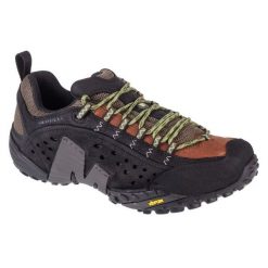 Buty Merrell Intercept M J037721 czarne. Czarne buty sportowe na co dzień męskie z gumy, bez zapięcia, trekkingowe. Za 789.06 zł.