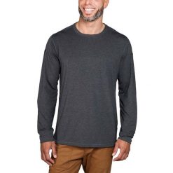 Koszulka sportowa męska z długim rękawem Carhartt. Szare t-shirty sportowe męskie Carhartt, m, bez ramiączek, trekkingowe. Za 251.99 zł.