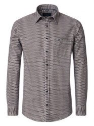 CASAMODA Koszula - Comfort fit - w kolorze granatowo-jasnobrązowym rozmiar: 3XL. Brązowe koszule męskie CASAMODA, xl, bez wzorów, z bawełny, bez kołnierzyka, bez ramiączek. Za 70.99 zł.