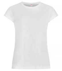 Clique Fashion Top Women T‑shirt z bawełny, luźny krój – White. Białe t-shirty damskie CLIQUE, m, bez wzorów, z bawełny, bez kołnierzyka. Za 112.45 zł.