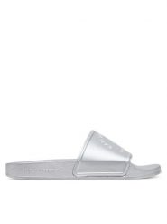 KARL LAGERFELD Klapki Kondo 2.0 KL80908A Srebrny. Szare klapki damskie Karl Lagerfeld, bez wzorów, z tworzywa sztucznego, bez obcasa. Za 339.99 zł.