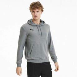 Bluza treningowa męska Puma teamGOAL 23 Causals Hoody. Czarne bluzy bez kaptura męskie Puma, bez wzorów, sportowe, bez kołnierzyka, bez ramiączek. Za 153.00 zł.