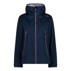 Kurtka z kapturem shell unlimitech damska CMP. Niebieskie kurtki damskie CMP, bez wzorów, z puchu, z kapturem. Za 524.20 zł.