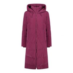 Długa parka damska CMP. Czerwone parki damskie CMP, na zimę, bez wzorów, z materiału. Za 670.70 zł.