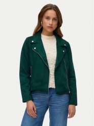 Vero Moda Kurtka z imitacji skóry Jose 10300938 Zielony Regular Fit. Zielone kurtki damskie Vero Moda, m, bez wzorów, ze skóry, bez kaptura. Za 149.99 zł.