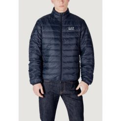 Kurtka puchowa Mężczyzna EA7. Niebieskie kurtki męskie EA7, na zimę, m, bez wzorów, z poliamidu, bez kaptura. Za 673.70 zł.