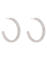 Guess Kolczyki JUBE06 437JW Srebrny. Szare kolczyki damskie Guess, srebrne. Za 299.99 zł.