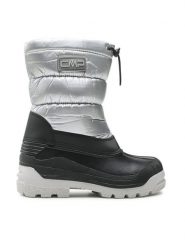 CMP Śniegowce Kids Glacey Snowboots 3Q71274J Srebrny. Szare kozaki dziewczęce CMP, bez wzorów, z materiału, bez obcasa. Za 349.99 zł.