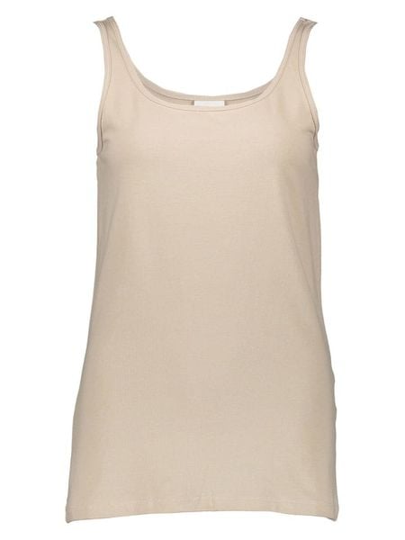 ONLY Carmakoma Top w kolorze beżowym rozmiar: S-42/44. Brązowe topy damskie Only Carmakoma, s, bez wzorów, bez kołnierzyka. Za 53.17 zł.