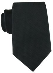Czarny Krawat z Mikrostrukturą Tkaniny - Alties. Czarne krawaty i muchy męskie Alties, bez wzorów, z tkaniny, eleganckie. Za 55.00 zł.