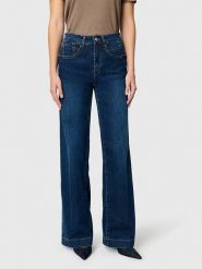 MAC Dżinsy "Rich Palazzo" - Wide fit - w kolorze granatowym rozmiar: W40/L30. Niebieskie jeansy damskie MAC, z podwyższonym stanem. Za 284.95 zł.
