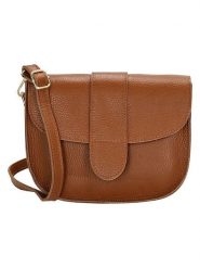 Charm Skórzana torebka w kolorze jasnobrązowym - 21 x 16 x 6 cm rozmiar: onesize. Brązowe torebki klasyczne damskie Charm, bez wzorów, z materiału, bez dodatków. Za 108.99 zł.