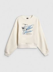 4F Bluza dresowa loose bez kaptura damska - beżowa M. Brązowe bluzy bez kaptura damskie 4f, m, z dresówki. Za 149.99 zł.