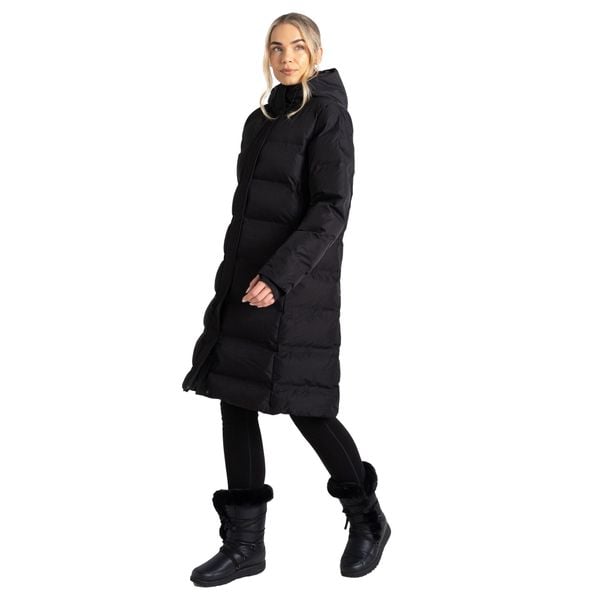 Kurtka Ocieplana Damska Wander. Czarne kurtki damskie Dare 2b, xs, z aplikacjami, z dzianiny, z kapturem. Za 436.99 zł.