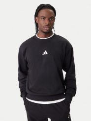 Adidas Bluza Essentials Feel Cozy JE3837 Czarny Regular Fit. Czarne bluzy bez kaptura męskie Adidas, l, z bawełny. Za 179.99 zł.