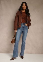 Niebieskie Jeansy Dzwony High Waist Lavea. Niebieskie jeansy damskie Renee, z podwyższonym stanem. Za 109.99 zł.