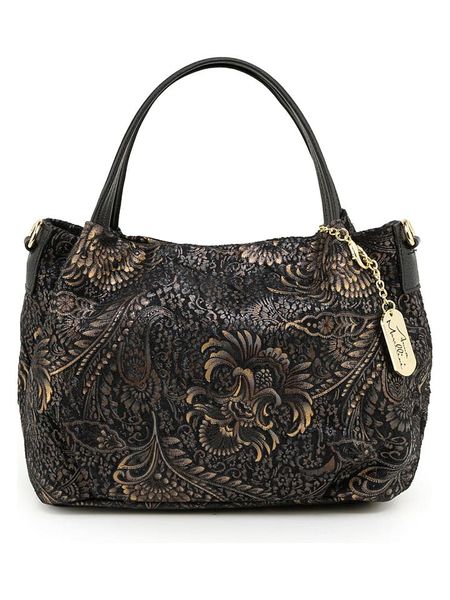 Mia Tomazzi Skórzana torebka "Benedettini" w kolorze czarnym - 24 x 21 x 13 cm rozmiar: onesize. Czarne torebki klasyczne damskie Mia Tomazzi, bez wzorów, z materiału, bez dodatków. Za 384.95 zł.