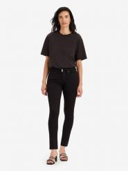 Levi's Dżinsy "711" - Skinny fit - w kolorze czarnym rozmiar: W26/L32. Czarne jeansy damskie Levi's. Za 231.13 zł.