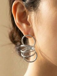 Lodie Silver Kolczyki-wkrętki rozmiar: onesize. Szare kolczyki damskie Lodie Silver, srebrne. Za 30.99 zł.