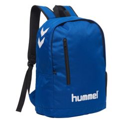 Hummel plecak sportowy szkolny jednokomorowy Hummel Core. Niebieskie plecaki damskie HUMMEL, bez wzorów. Za 79.99 zł.