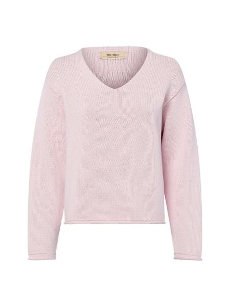MOS MOSH sweter z dzianiny - Bine Kobiety Bawełna różowy, XS. Czerwone swetry klasyczne damskie Mos Mosh, xs, z bawełny, bez kołnierzyka. Za 379.95 zł.