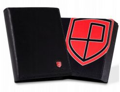 Portfel skórzany Peterson [DH] PTN MR-05-CN czarny. Czarne portfele męskie bez wzorów, ze skóry. Za 75.99 zł.