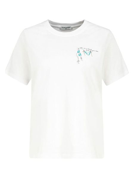 Eight2Nine Koszulka w kolorze białym rozmiar: XS. Białe bluzki damskie Eight2Nine, xs, bez wzorów, z bawełny, bez kołnierzyka. Za 43.99 zł.