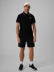 4F Spodenki kibica męskie - czarne XXL. Czarne szorty męskie 4f, z dresówki, bez kołnierzyka. Za 149.99 zł.