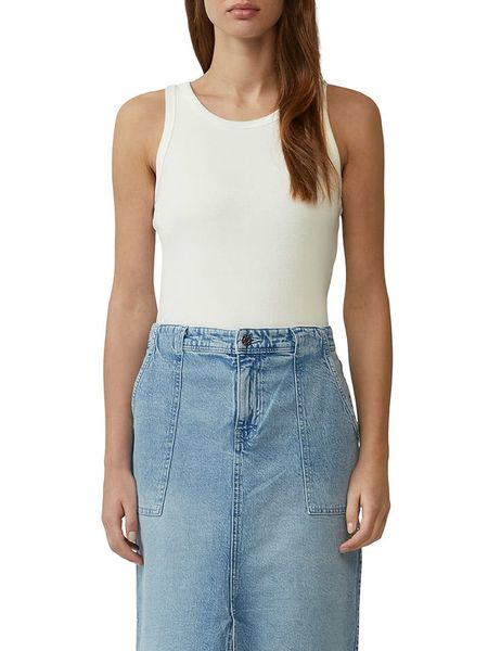 S.Oliver Top w kolorze białym rozmiar: 44. Białe topy damskie S.Oliver, s, bez wzorów, bez kołnierzyka. Za 44.30 zł.