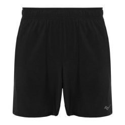 Spodenki do biegania męskie Saucony Outpace 5". Czarne szorty męskie Saucony, bez kołnierzyka. Za 189.99 zł.
