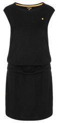 Damska sportowa bluzka z pętelką w kolorze czarnym. Czarne bluzki sportowe damskie Scarpa, xs, z bawełny, bez kołnierzyka, bez ramiączek. Za 120.99 zł.