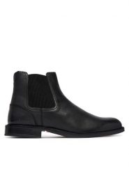 Tommy Hilfiger Sztyblety Corporate Dressy Lth Chelsea FM0FM05935 Czarny. Czarne sztyblety męskie Tommy Hilfiger, ze skóry, bez zapięcia. Za 699.99 zł.