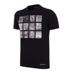 Koszulka dla dorosłych - Kolaz Panini FIFA Mistrzostwa Świata - Czarna. Czarne t-shirty sportowe męskie COPA FOOTBALL, l, bez ramiączek, do piłki nożnej. Za 211.91 zł.