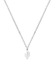 Uomo Srebrny naszyjnik z zawieszką - dł. 55 cm rozmiar: onesize. Szare biżuteria dla mężczyzn Uomo, srebrne. Za 39.45 zł.