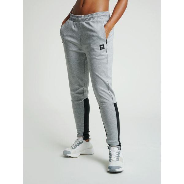 Spodnie do biegania Hummel slim Lessi. Szare spodnie sportowe damskie HUMMEL, xs, z dresówki, do biegania. Za 204.00 zł.