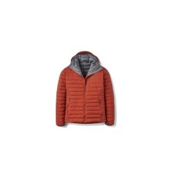 Kurtka trekkingowa puchowa męska Microlight Windstopper Hoody. Brązowe kurtki męskie RAB, m, bez wzorów, z puchu, sportowe, bez kaptura. Za 1,509.99 zł.