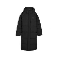 Damski płaszcz puchowy z kapturem PUMA Black. Czarne płaszcze damskie Puma, l, bez wzorów, z dzianiny, sportowe. Za 1,049.00 zł.