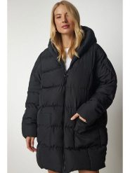 Happiness Istanbul Płaszcz pikowany w kolorze czarnym rozmiar: 40. Czarne płaszcze damskie Happiness Istanbul, bez wzorów. Za 139.54 zł.