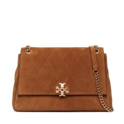 Torebka Tory Burch. Brązowe torebki klasyczne damskie Tory Burch, bez wzorów, bez dodatków. Za 3,334.00 zł.
