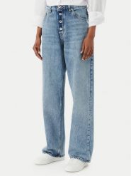 HUGO Jeansy Leni 50559617 Niebieski Loose Fit. Niebieskie jeansy damskie Hugo. Za 449.99 zł.