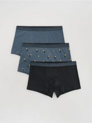 3 pack bokserek Classic - szary. Szare bokserki męskie Reserved, bez wzorów. Za 69.99 zł.