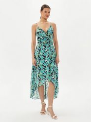 Morgan Sukienka letnia 241-REUILLA Zielony Regular Fit. Zielone sukienki damskie Morgan, na lato, bez wzorów, z syntetyku, bez kołnierzyka, bez ramiączek. Za 439.99 zł.
