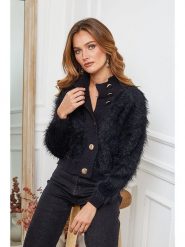 Joséfine Kardigan "Bandole" w kolorze czarnym rozmiar: L. Czarne kardigany damskie Joséfine, l, bez wzorów. Za 208.83 zł.