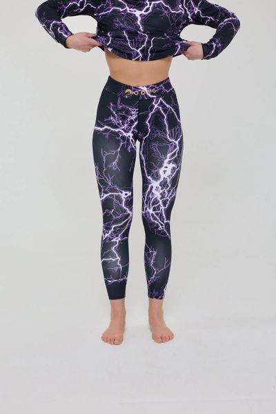 Legginsy termoaktywne – Thunderstruck damskie. Czarne bielizna termoaktywna damska OOSC, l, bez wzorów, z materiału. Za 269.99 zł.