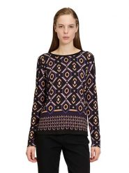 Betty Barclay Sweter w kolorze czarno-beżowo-fioletowym rozmiar: 38. Brązowe swetry klasyczne damskie Betty Barclay, bez kołnierzyka. Za 145.95 zł.